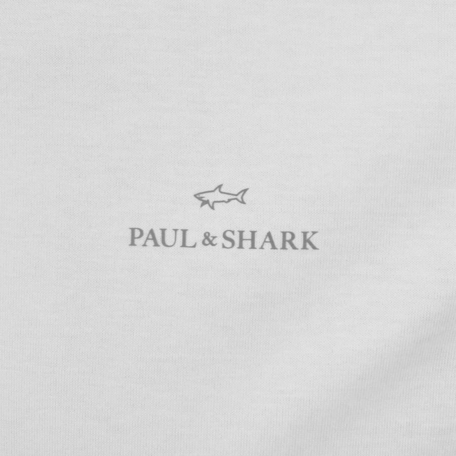 Image number 3 for Paul And Shark Printed Logo T Shirt White