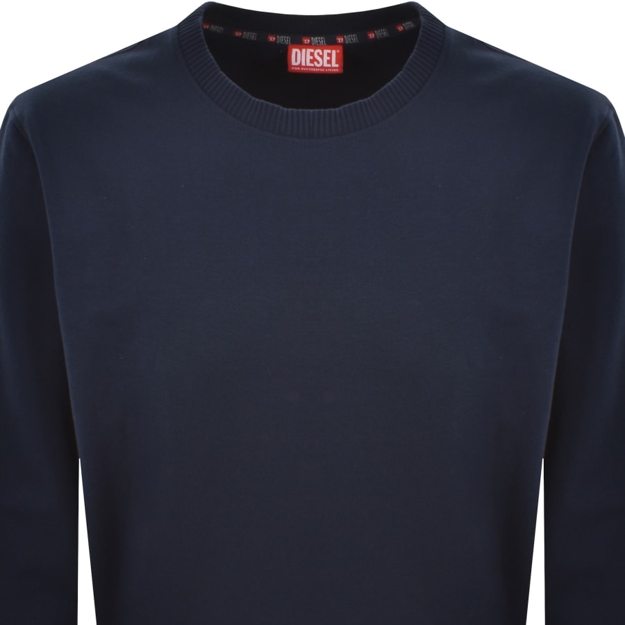 Image number 2 for Diesel Willy D Core Lightweight Sweatshirt Blue
