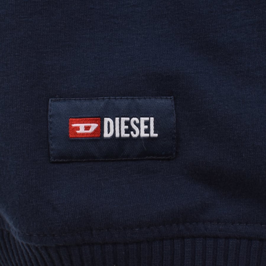 Image number 3 for Diesel Willy D Core Lightweight Sweatshirt Blue