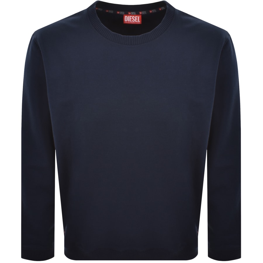 Image number 1 for Diesel Willy D Core Lightweight Sweatshirt Blue