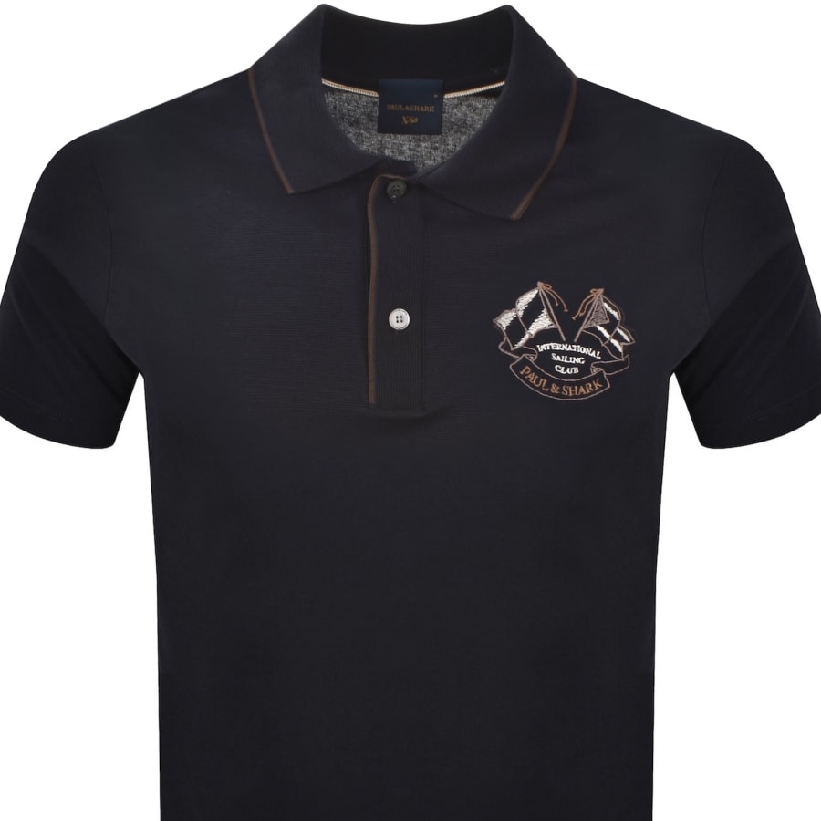 Image number 2 for Paul And Shark X-Soft Polo T Shirt Navy