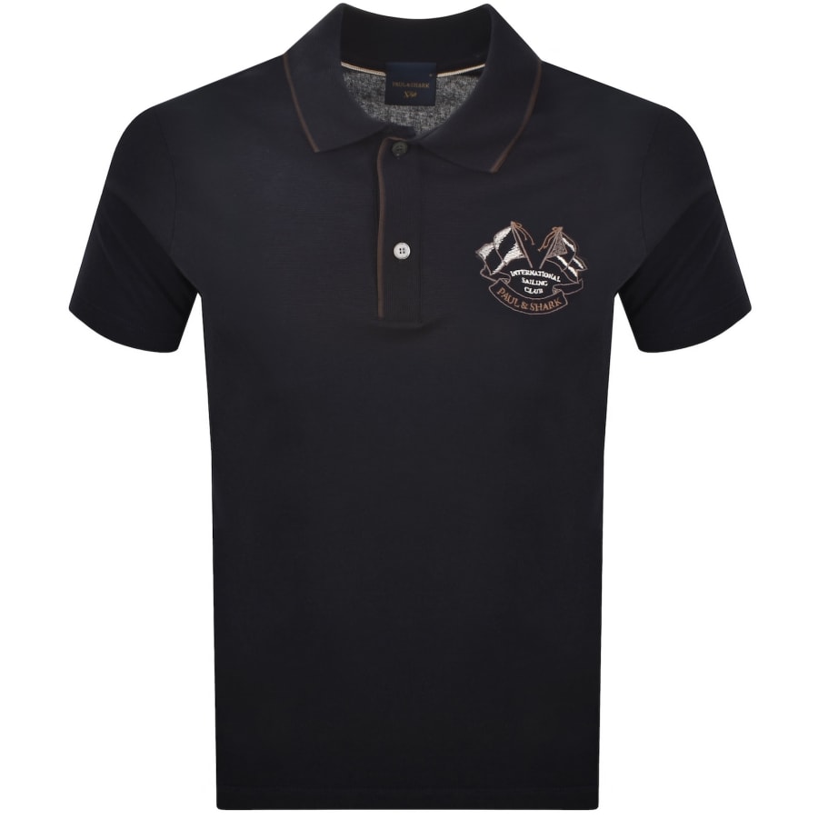 Image number 1 for Paul And Shark X-Soft Polo T Shirt Navy