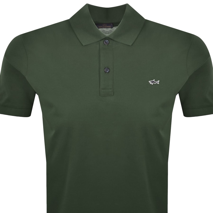 Image number 2 for Paul And Shark Logo Polo T Shirt Green