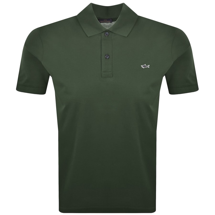 Image number 1 for Paul And Shark Logo Polo T Shirt Green