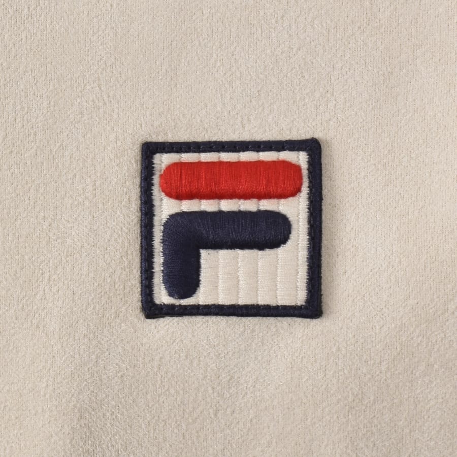 Image number 2 for Fila Isaac Colour Block Track Top Cream