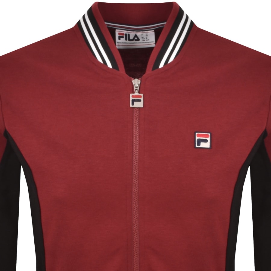 Image number 2 for Fila Settanta Zip Track Top Red