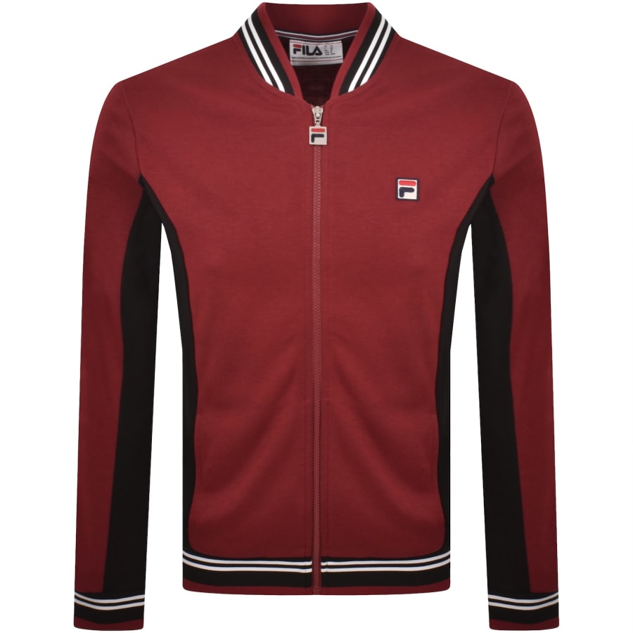Image number 1 for Fila Settanta Zip Track Top Red