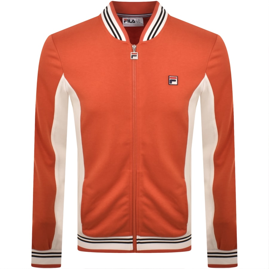 Image number 1 for Fila Settanta Zip Track Top Orange