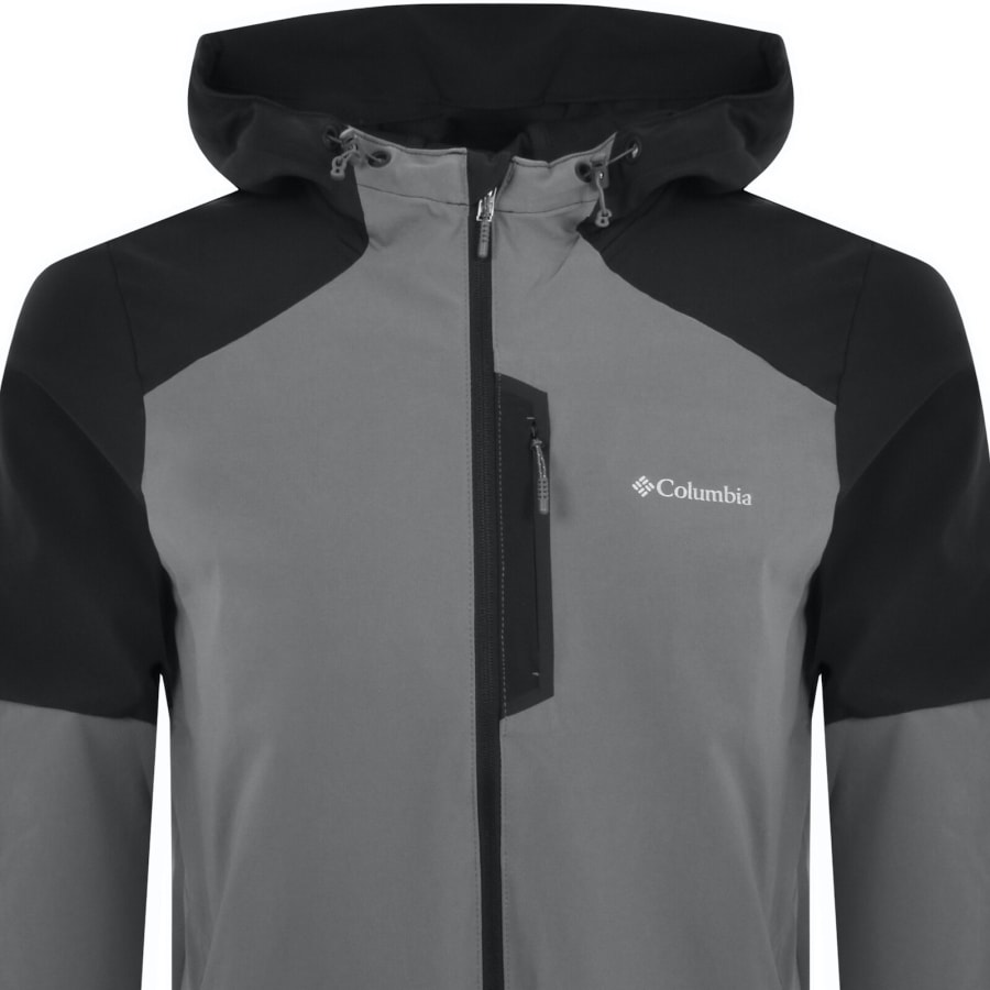 Image number 2 for Columbia Softshell Jacket Grey