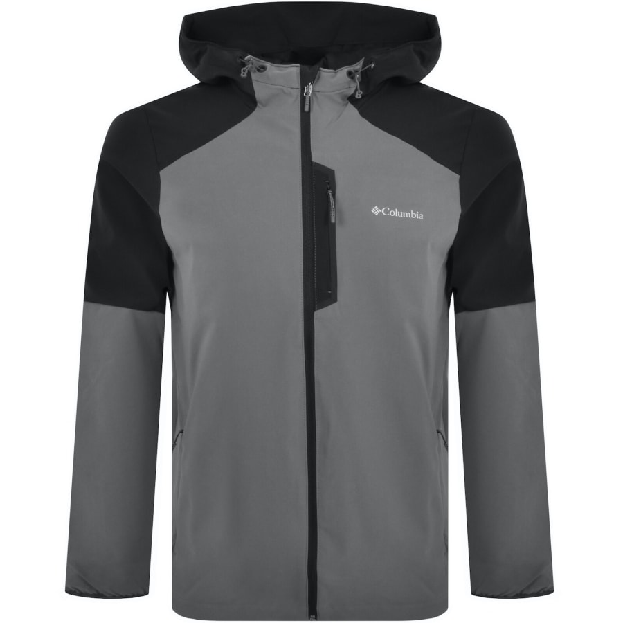 Image number 1 for Columbia Softshell Jacket Grey