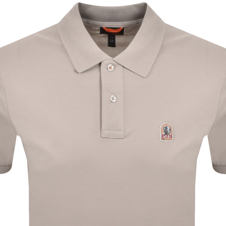 Image number 2 for Parajumpers Wellington Polo T Shirt Grey