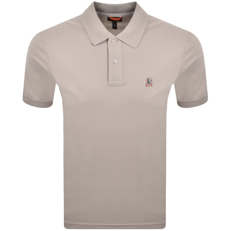 Image number 1 for Parajumpers Wellington Polo T Shirt Grey