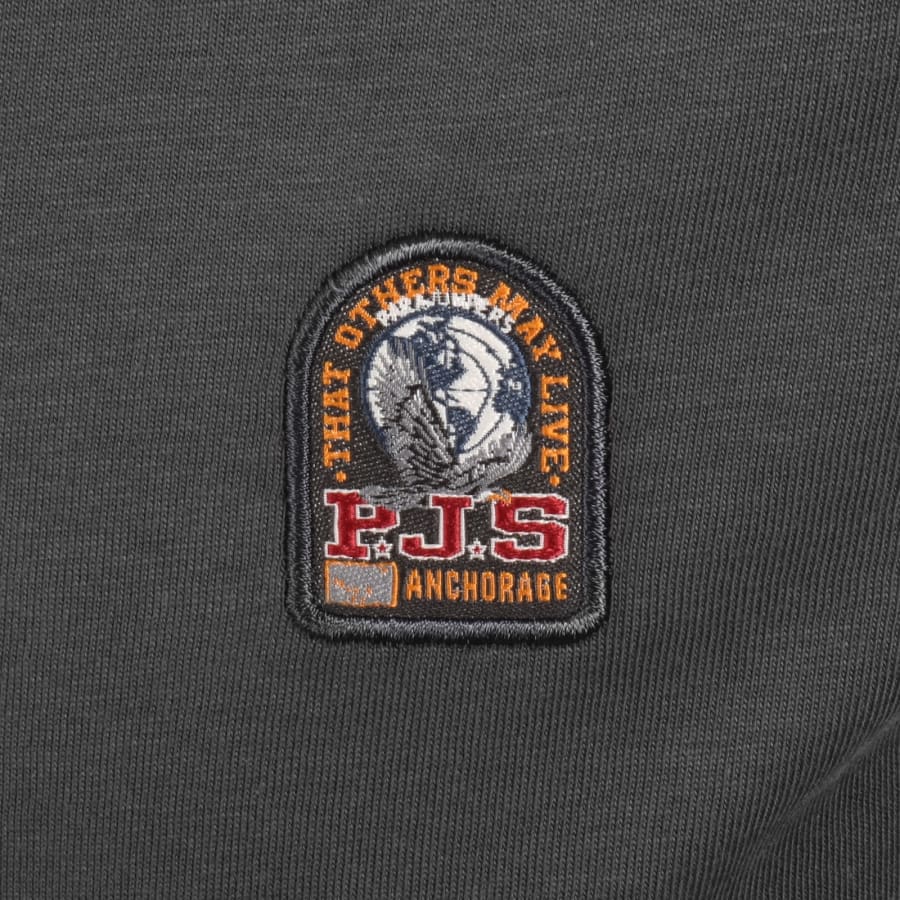 Image number 3 for Parajumpers Patch T Shirt Phantom Grey