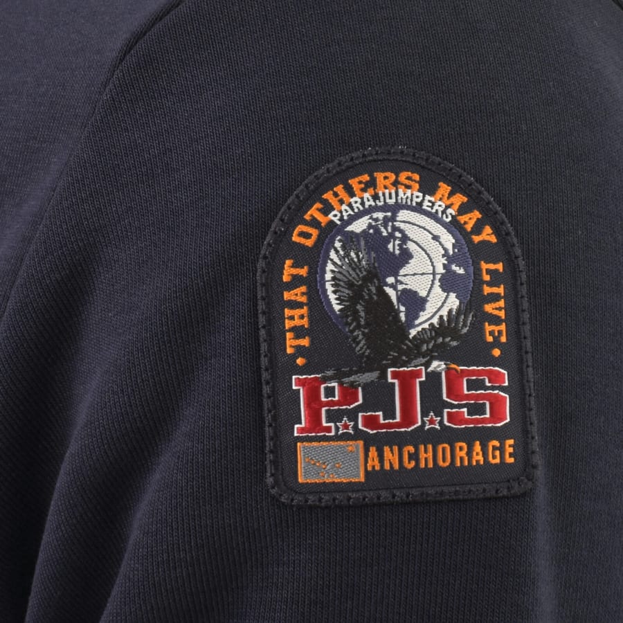 Image number 4 for Parajumpers Everest Hoodie Navy