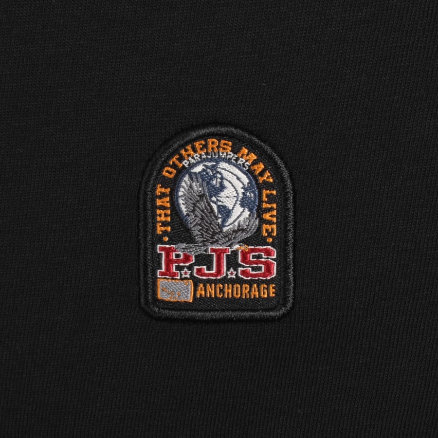 Image number 3 for Parajumpers Patch T Shirt Phantom Black