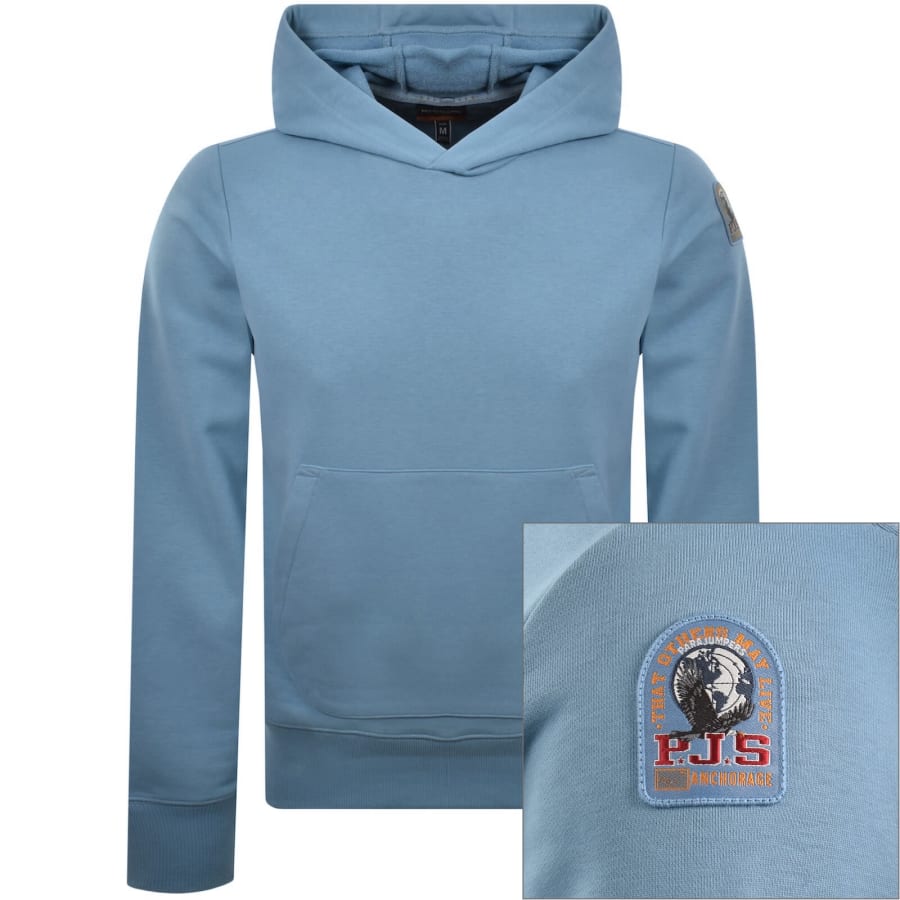 Image number 1 for Parajumpers Everest Hoodie Blue