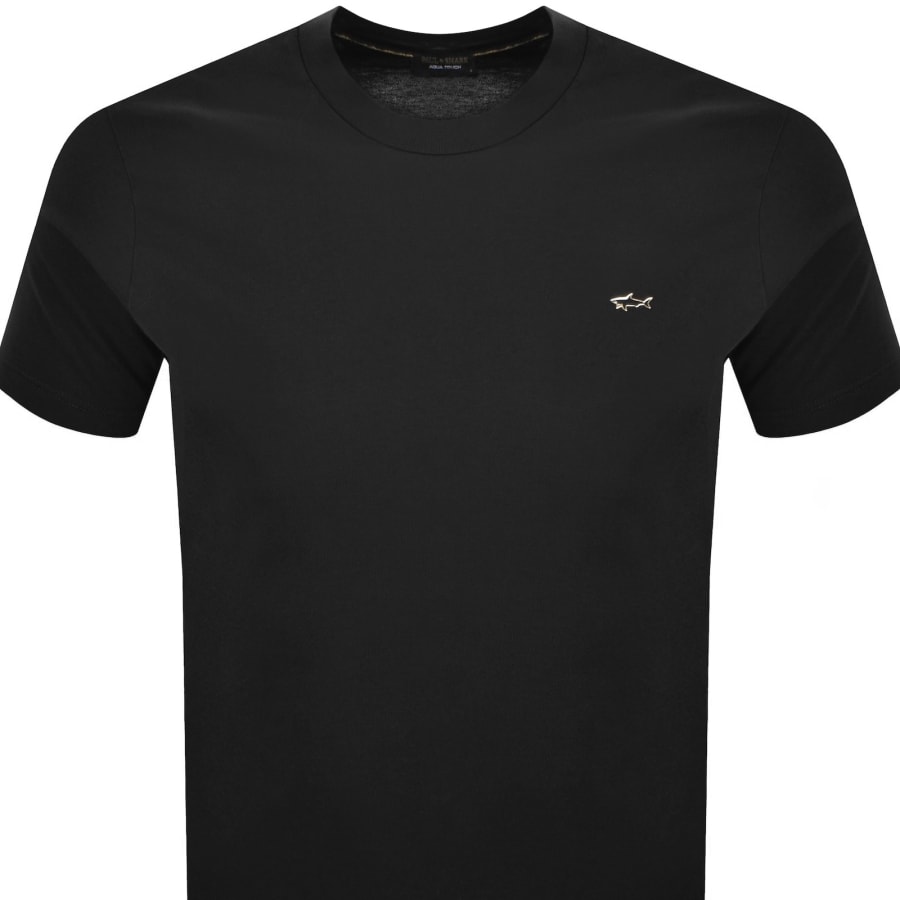 Image number 2 for Paul And Shark Metal Logo T Shirt Black