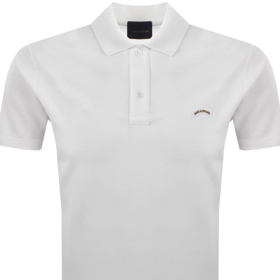 Image number 2 for Paul And Shark Logo Polo T Shirt White