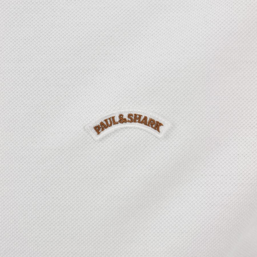 Image number 3 for Paul And Shark Logo Polo T Shirt White