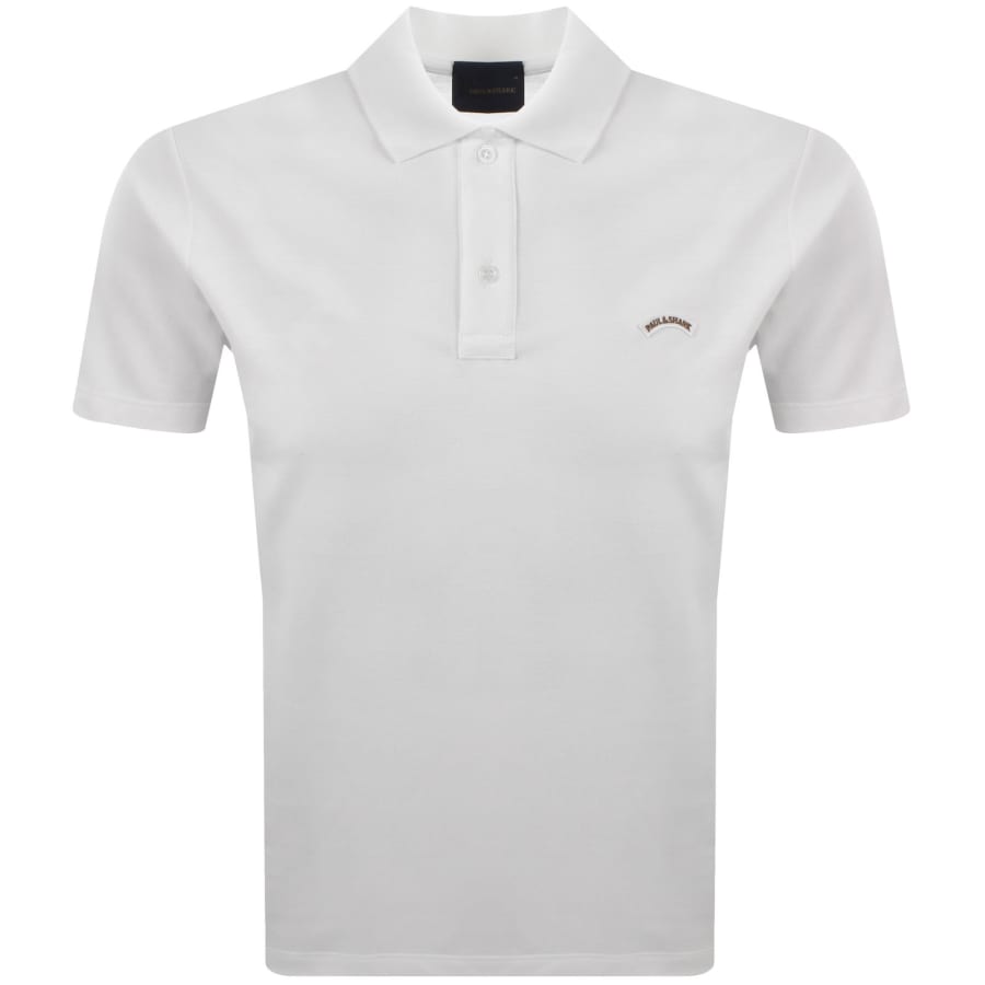 Image number 1 for Paul And Shark Logo Polo T Shirt White