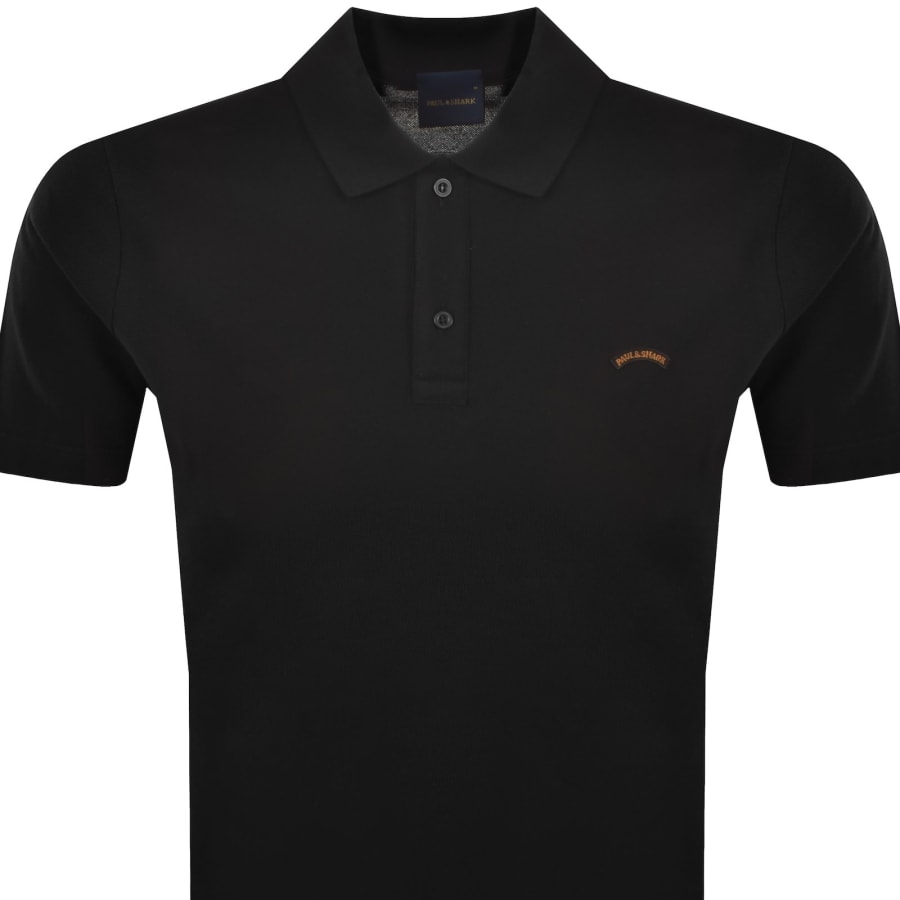 Image number 2 for Paul And Shark Logo Polo T Shirt Black
