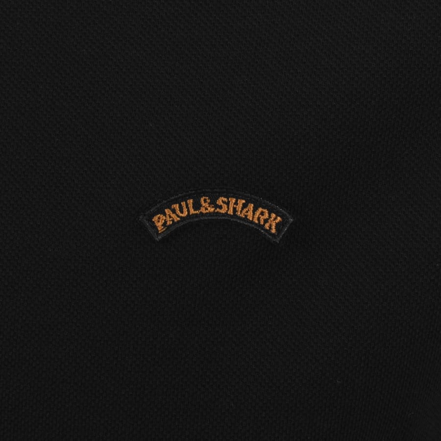 Image number 3 for Paul And Shark Logo Polo T Shirt Black