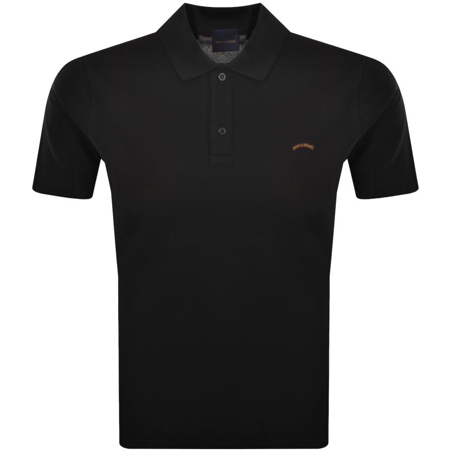 Image number 1 for Paul And Shark Logo Polo T Shirt Black