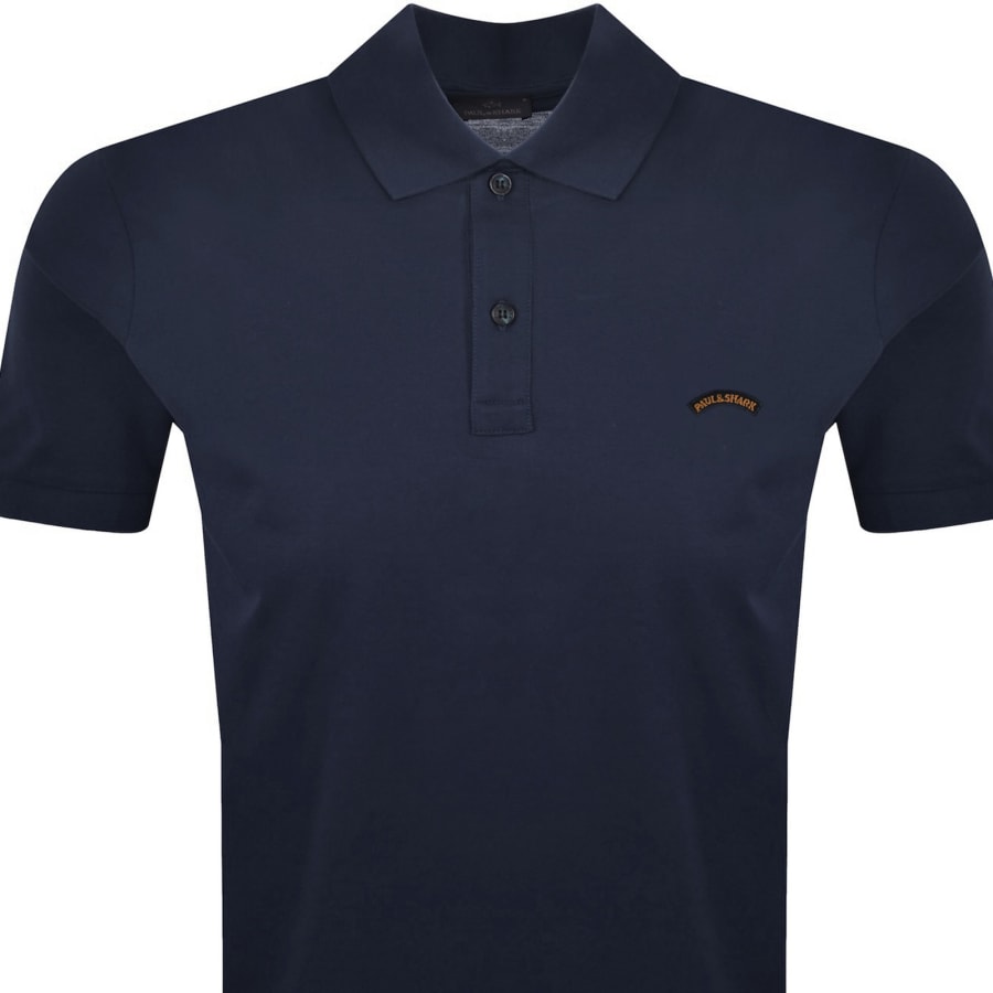 Image number 2 for Paul And Shark Logo Polo T Shirt Navy