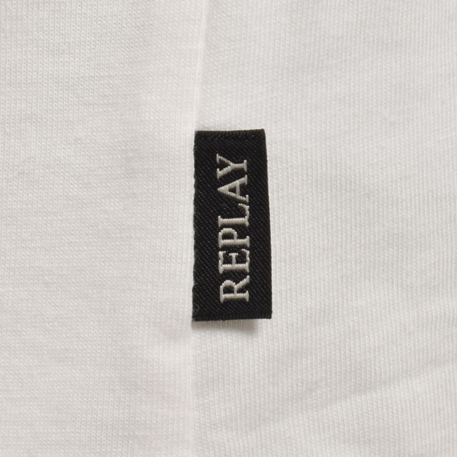 Image number 4 for Replay Logo T Shirt White