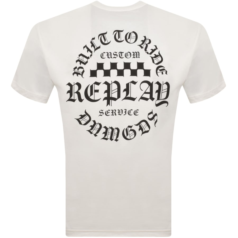 Image number 5 for Replay Logo T Shirt White