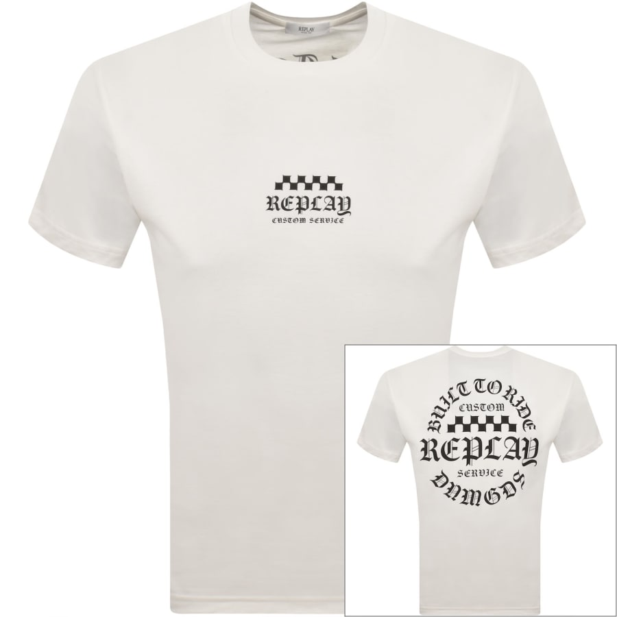 Image number 1 for Replay Logo T Shirt White