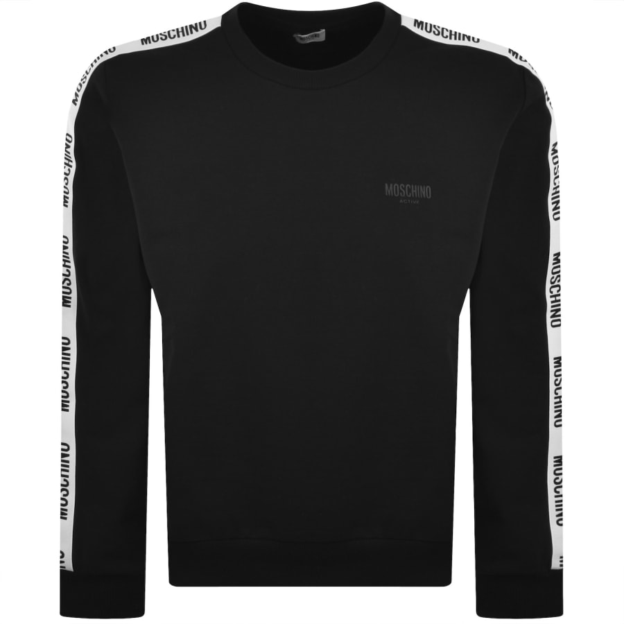Image number 2 for Moschino Active Logo Tape Sweatshirt Black