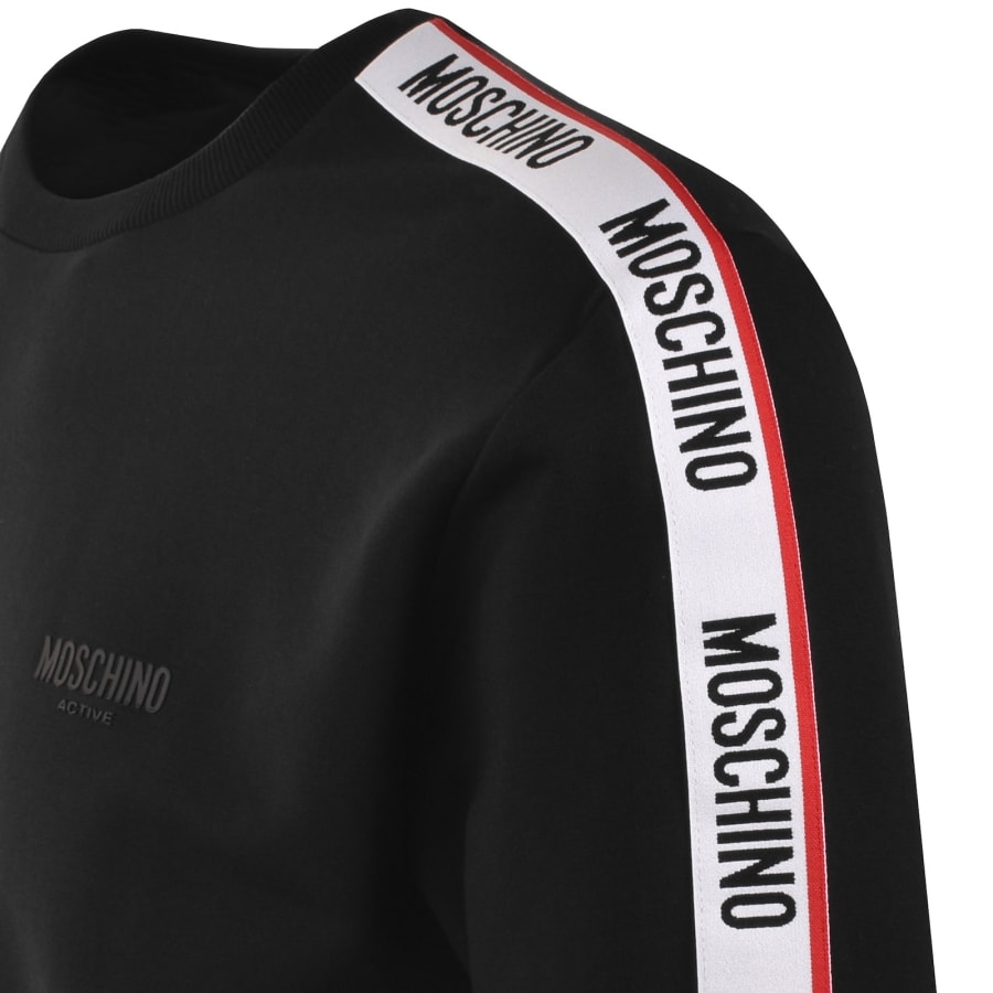 Image number 5 for Moschino Active Logo Tape Sweatshirt Black