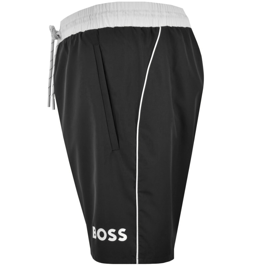 Image number 3 for BOSS Starfish Swim Shorts Black