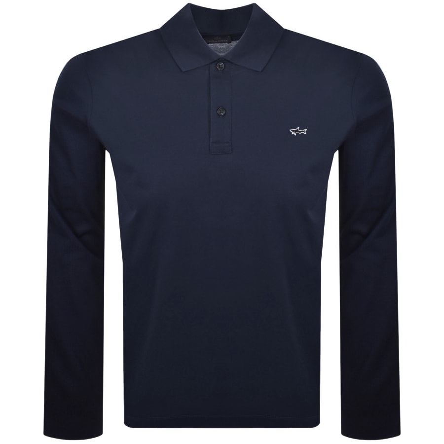 Image number 1 for Paul And Shark Logo Polo T Shirt Navy
