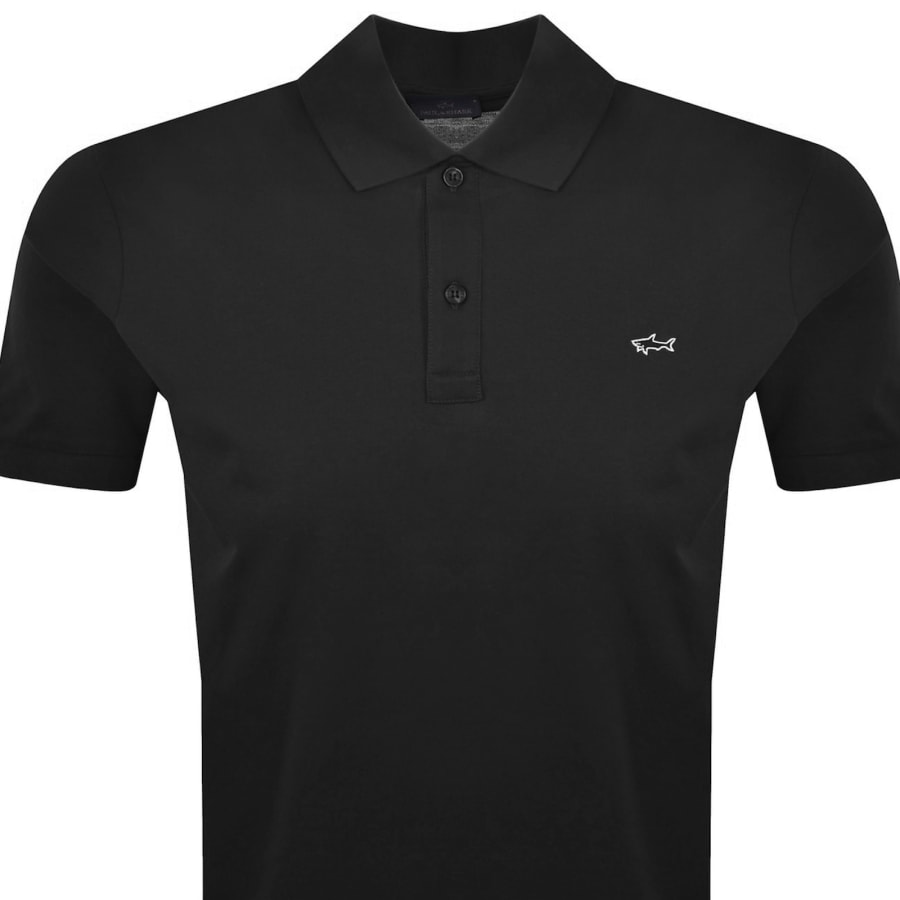 Image number 2 for Paul And Shark Logo Polo T Shirt Black