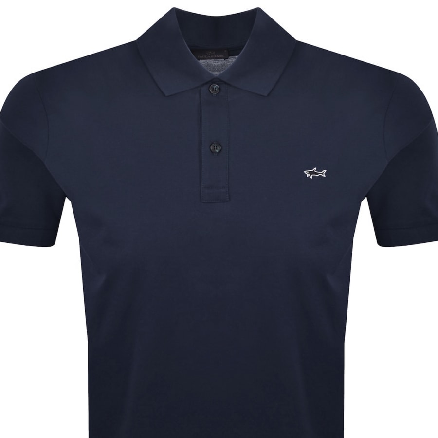 Image number 2 for Paul And Shark Logo Polo T Shirt Navy