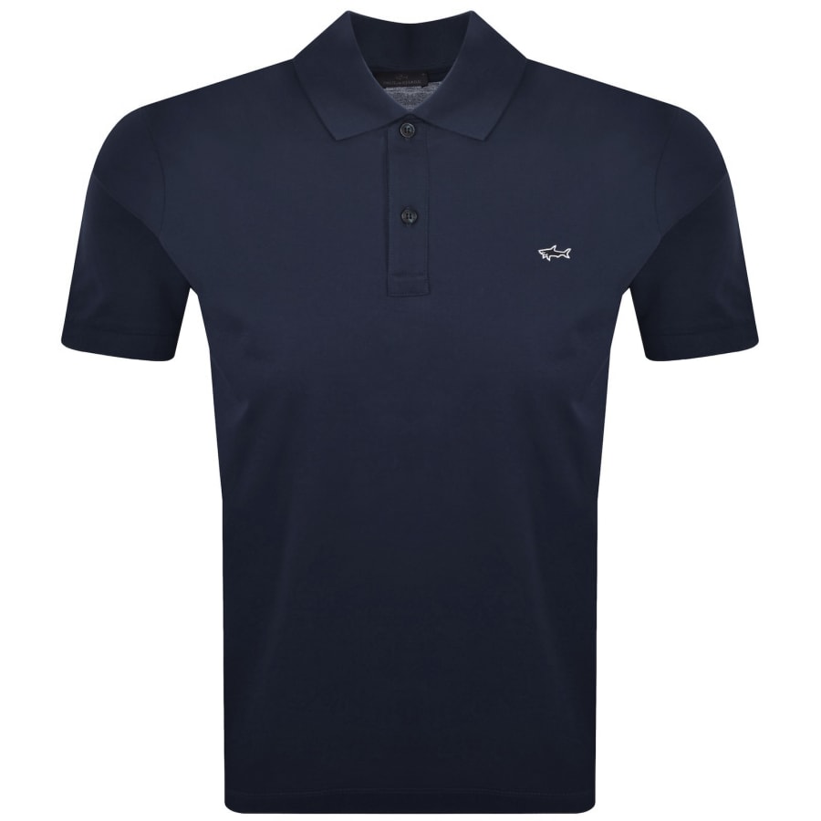 Image number 1 for Paul And Shark Logo Polo T Shirt Navy