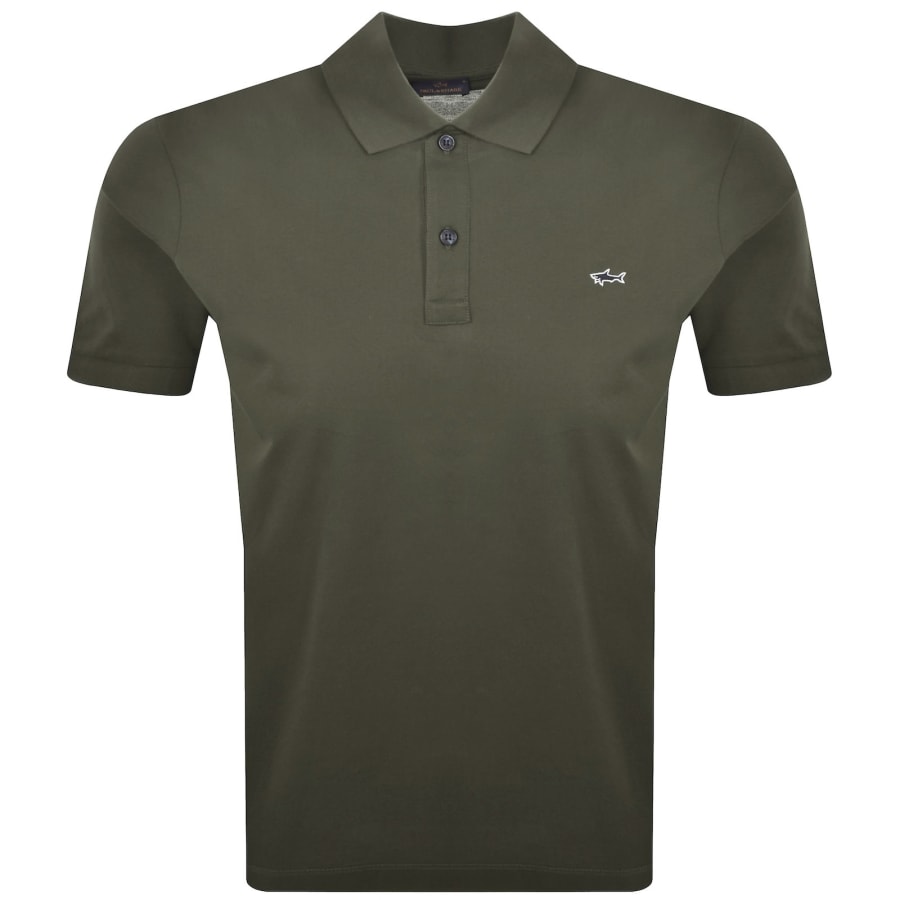 Image number 1 for Paul And Shark Logo Polo T Shirt Green