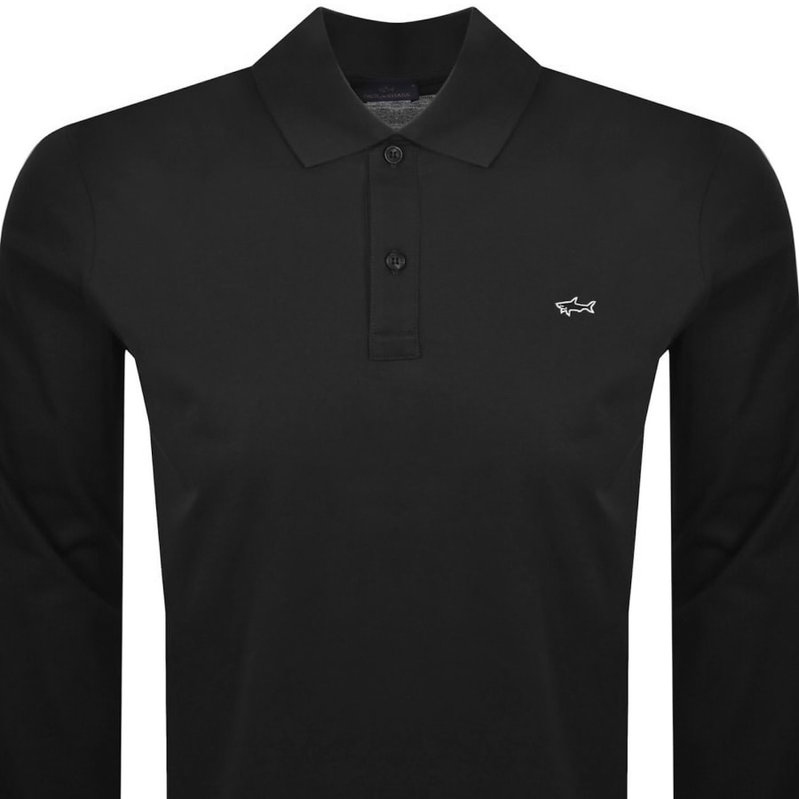 Image number 2 for Paul And Shark Logo Polo T Shirt Black