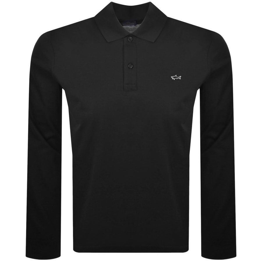Image number 1 for Paul And Shark Logo Polo T Shirt Black