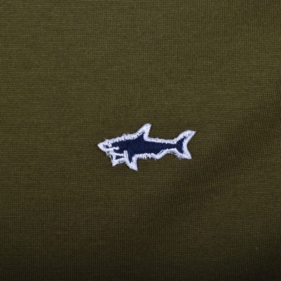 Image number 3 for Paul And Shark Logo T Shirt Olive Green