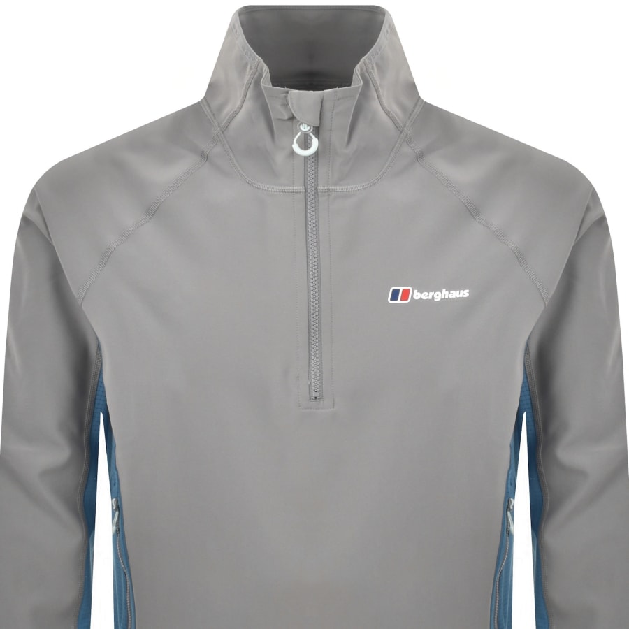 Image number 2 for Berghaus Wavertree Half Zip Jacket Grey