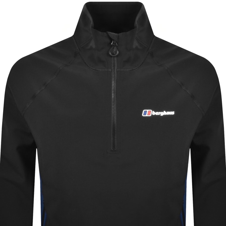 Image number 2 for Berghaus Wavertree Half Zip Jacket Black