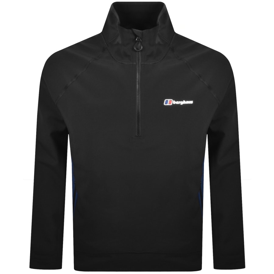 Image number 1 for Berghaus Wavertree Half Zip Jacket Black