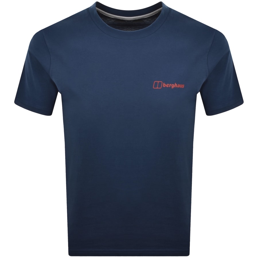 Image number 2 for Berghaus Staticscape T Shirt Dark Blue