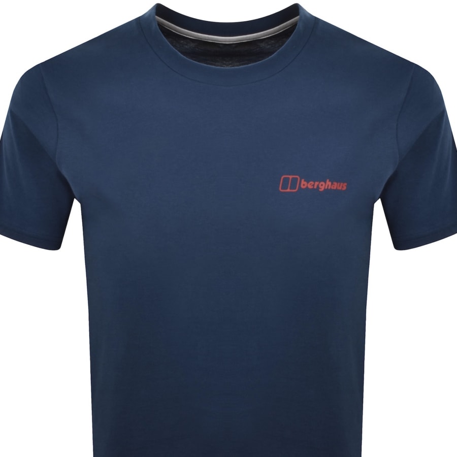 Image number 3 for Berghaus Staticscape T Shirt Dark Blue