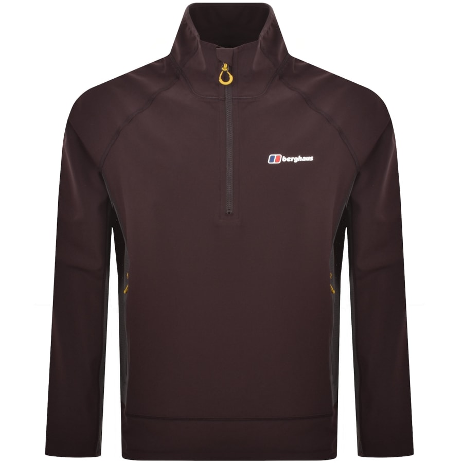 Image number 1 for Berghaus Wavertree Half Zip Jacket Dark Purple
