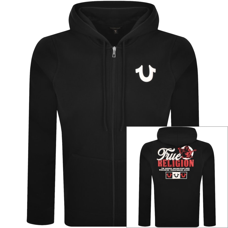 Image number 1 for True Religion Retro Hoodie Black
