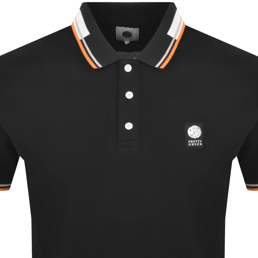 Image number 2 for Pretty Green Overdale Polo T Shirt Black